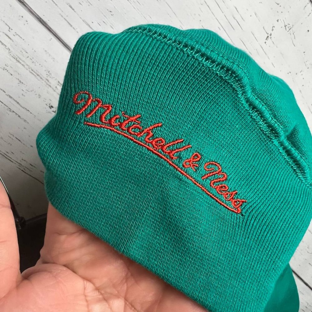 Miami Dolphins NFL Mitchell & Ness Full Zip Teal Hoodie New Men - Picture 3 of 7